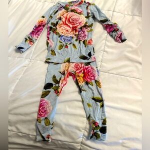 Posh Peanut Blue Floral Set 12-18m